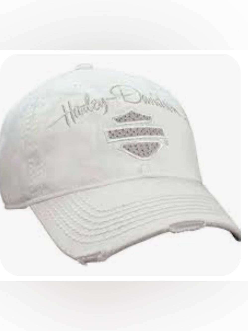 Harley-Davidson Kids White Embroidered Logo Hat